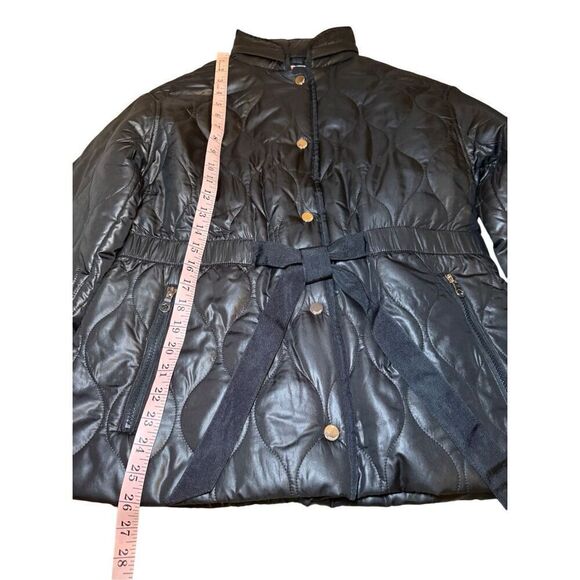 Kate Spade Black Quilted Belted Short Jacket - Picture 10 of 11